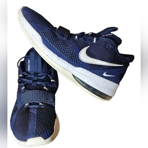 Nike Air Force Max Low TB Pro Blue Orbit White Basketball Shoes Men's Size 14